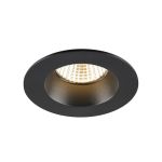SLV New Tria 68 Foco Aluminium Negro Esférica 8.3W 500lm 38D - 930 Luz Cálida | Recorte 68mm -  Mejor Reproducción De Color - Regulable 