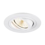 SLV New Tria 75 Foco Aluminium Blanco Esférica 8.3W 750lm 38D - 930 Luz Cálida | Recorte 75mm -  Mejor Reproducción De Color - Regulable 