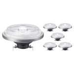 Multipack 6x Philips MASTER LED Foco G53 AR111 10.8W 600lm 9D - 927 Luz muy Cálida | Mejor reproducción de color - Regulable - Reemplazo 50W