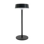 Eglo Lámpara De Mesa Simeri Solar Acero Negro 3W 250lm - 830-860 Ajustable Blanco | IP44 - Regulable al tacto - USB-C