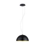 Eglo Colgante De Luz Gaeta 1 Acero Negro Oro | IP20 - Apta para 1x E27 