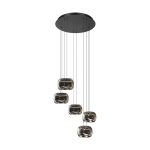 Eglo Colgante De Luz Hortunas Acero Negro 5.8W 690lm - 830 Luz Cálida | IP20 - Regulable 