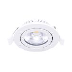 Noxion LED Ajustable Slim Foco Blanco Esférica 6W 520lm 60D - 927 Luz Muy Cálida | 85mm - IP54 - Regulable - Mejor Reproducción De Color