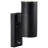 Nordlux Tin Luz De Pared Metal Negro Up & Down | Apta para 2x GU10 - Sensor de Movimiento y Luz