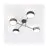 Emibig Luz de techo Maga Acero Negro | Apta para 4x E14 - Max 10W