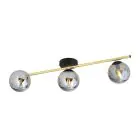 Emibig Luz de techo Splendi Acero Negro | Apta para 3x E14 - Max 10W