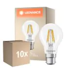 Multipack 10x Ledvance Classic LED B22 Pera Con Filamento Clara 3.4W 470lm - 827 Luz Muy Cálida | Reemplazo 40W